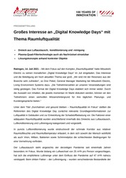 Abbildung Presseinformation Digital Knowledge Days
